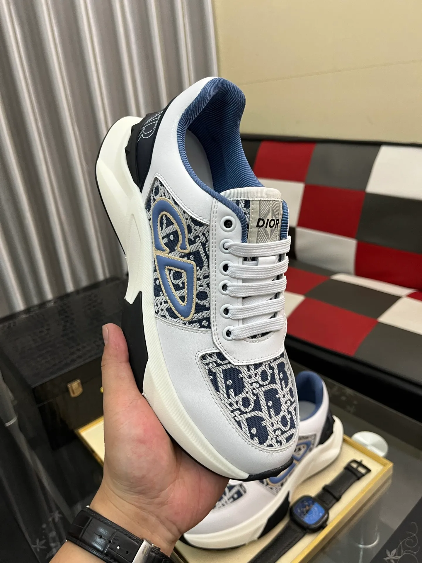 Men's Men's Shoes 💰438⌚️⌚️"Dior DIOR*" latest hot style casual shoes, top brand [seduce] luxury~purchase, top~quality. [Strong] The upper is made of imported breathable cowhide with material ➕ breathable sheepskin feet (•) and fine workmanship. Code number: 38-444️⃣Colors available